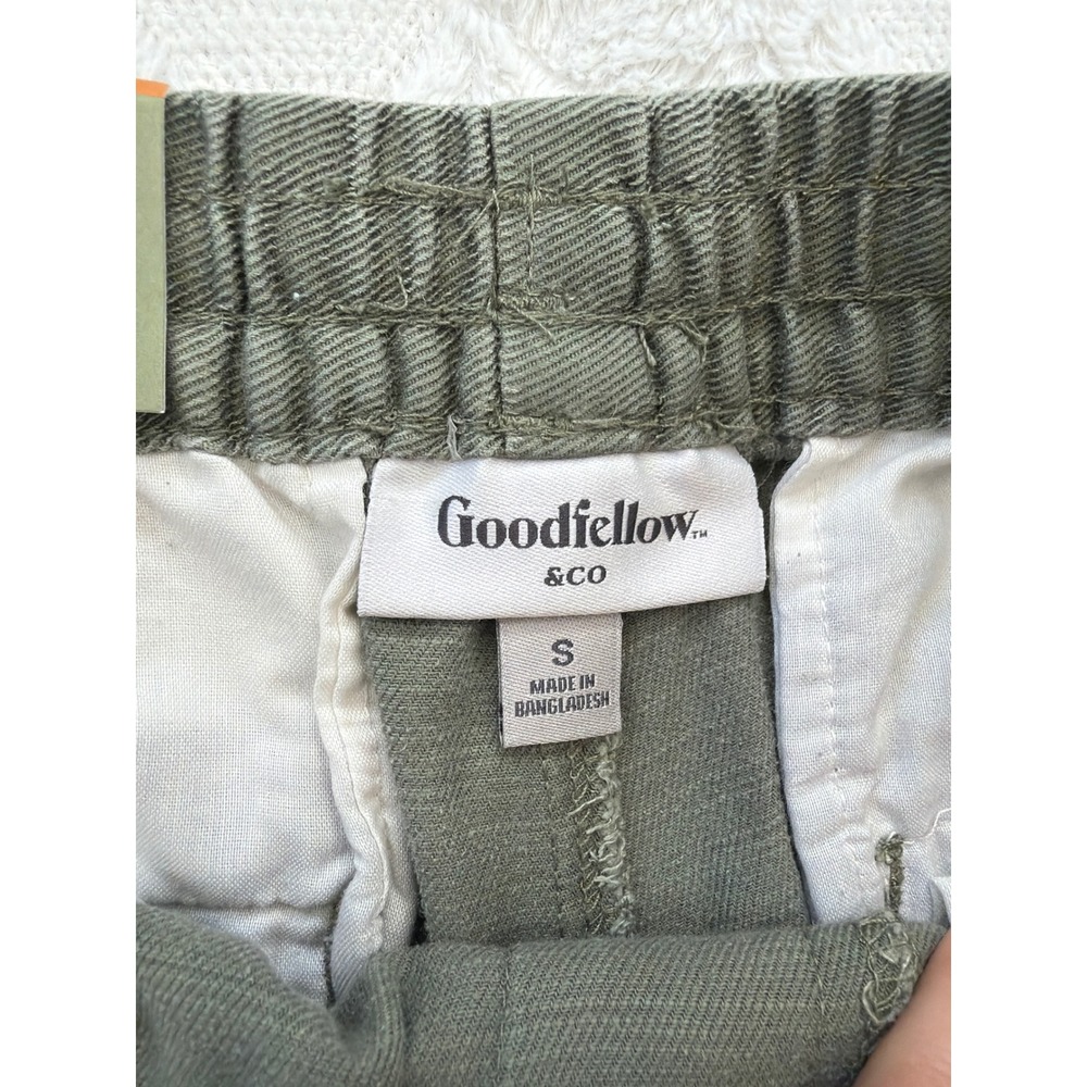 Goodfellow & Co Mens Vintage Pull-On Shorts Olive Green 7in Inseam Small NEW - Picture 3 of 6